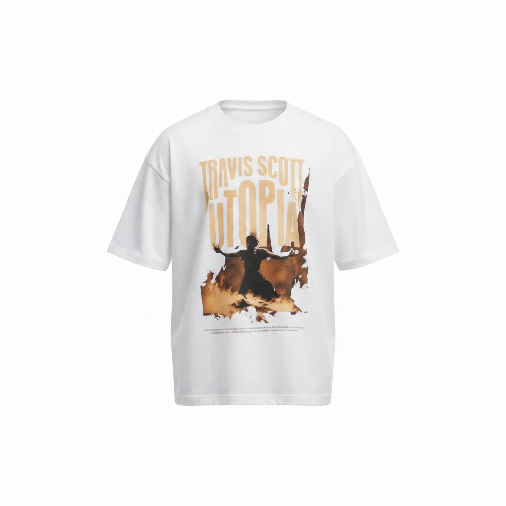Men's White Oversized Amber Graphic Tee – Ghost Mannequin