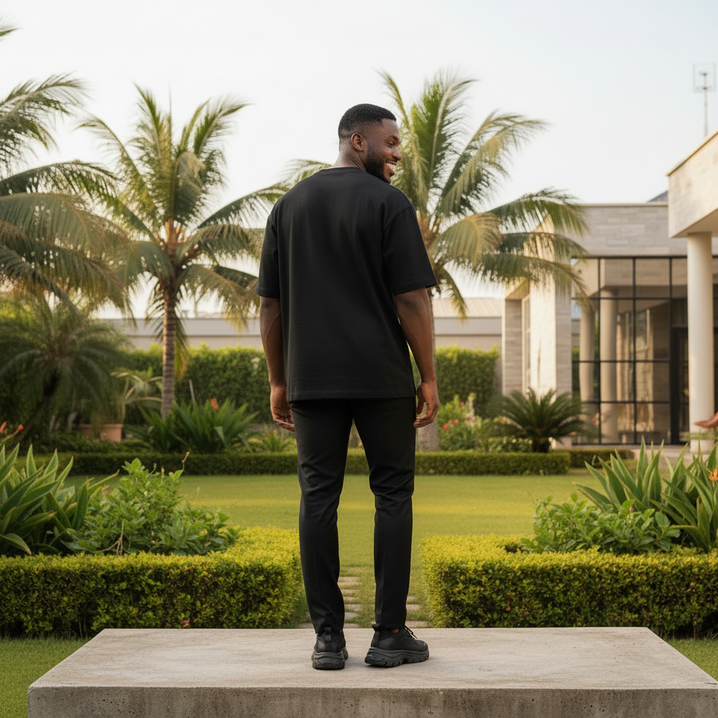 Model Back - Plain Black