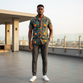 Ankara Medallion Short-Sleeve Shirt