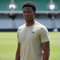 Model Shot – Sage Beige Sports Tee (From Ghost)