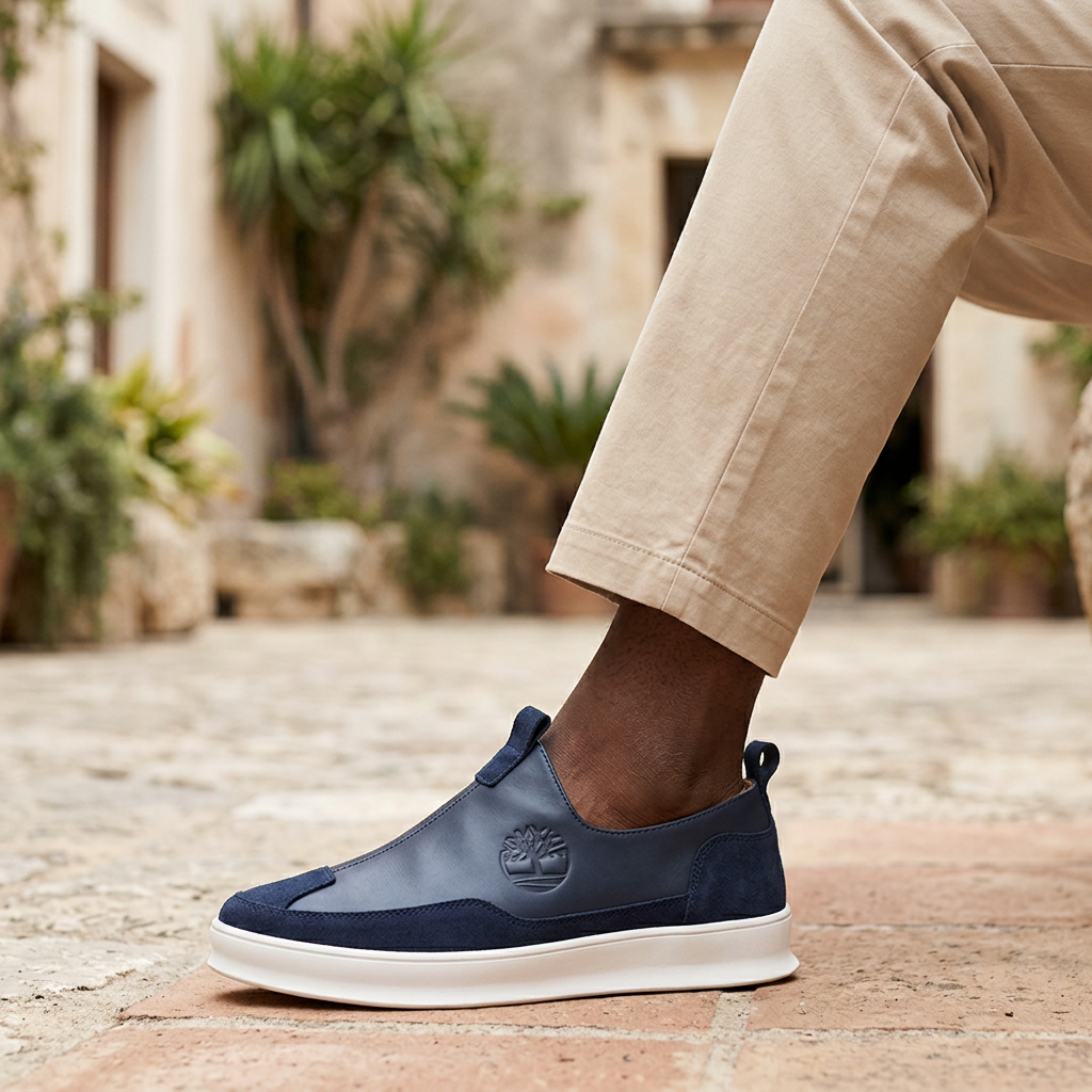 Navy slip-on model preview