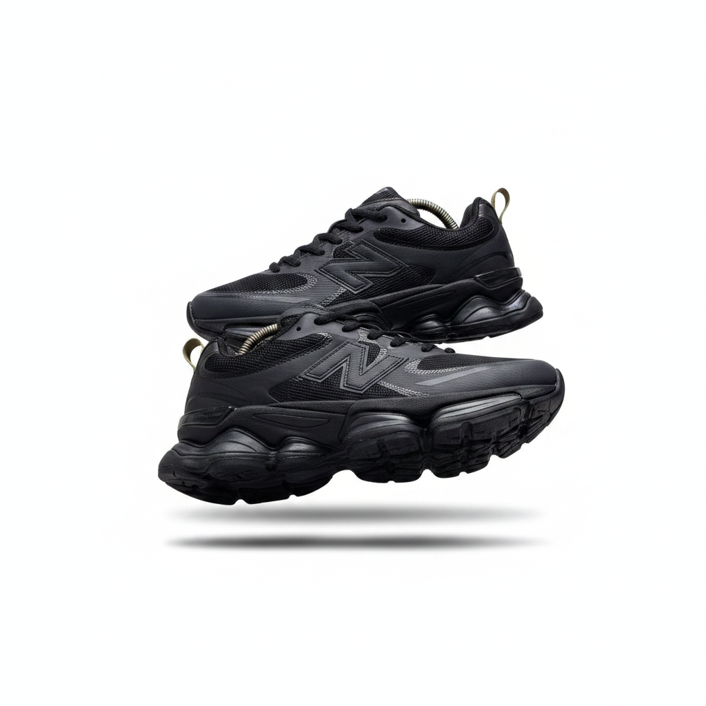 New Balance 9060 Triple Black – Ghost Product Shot