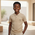 Nigerian Boy in Beige Polo - No Tag