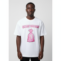 Nigerian model shot preview for the white graphic T-shirt