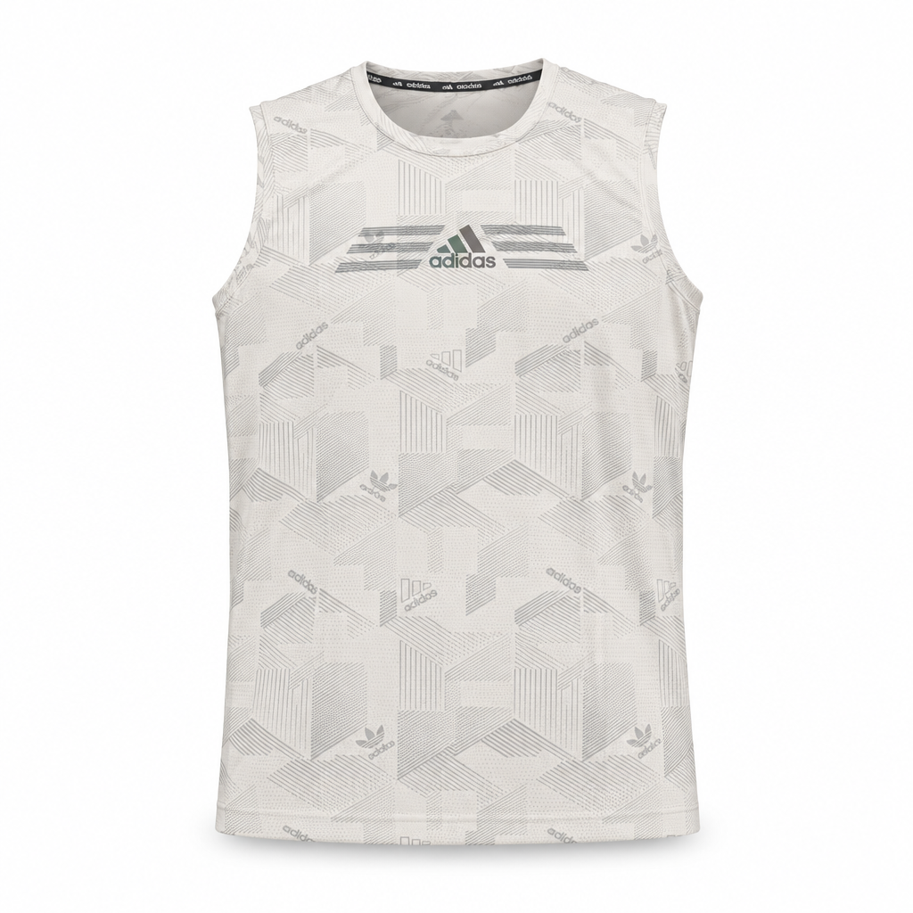 Off-white sleeveless top ghost mannequin