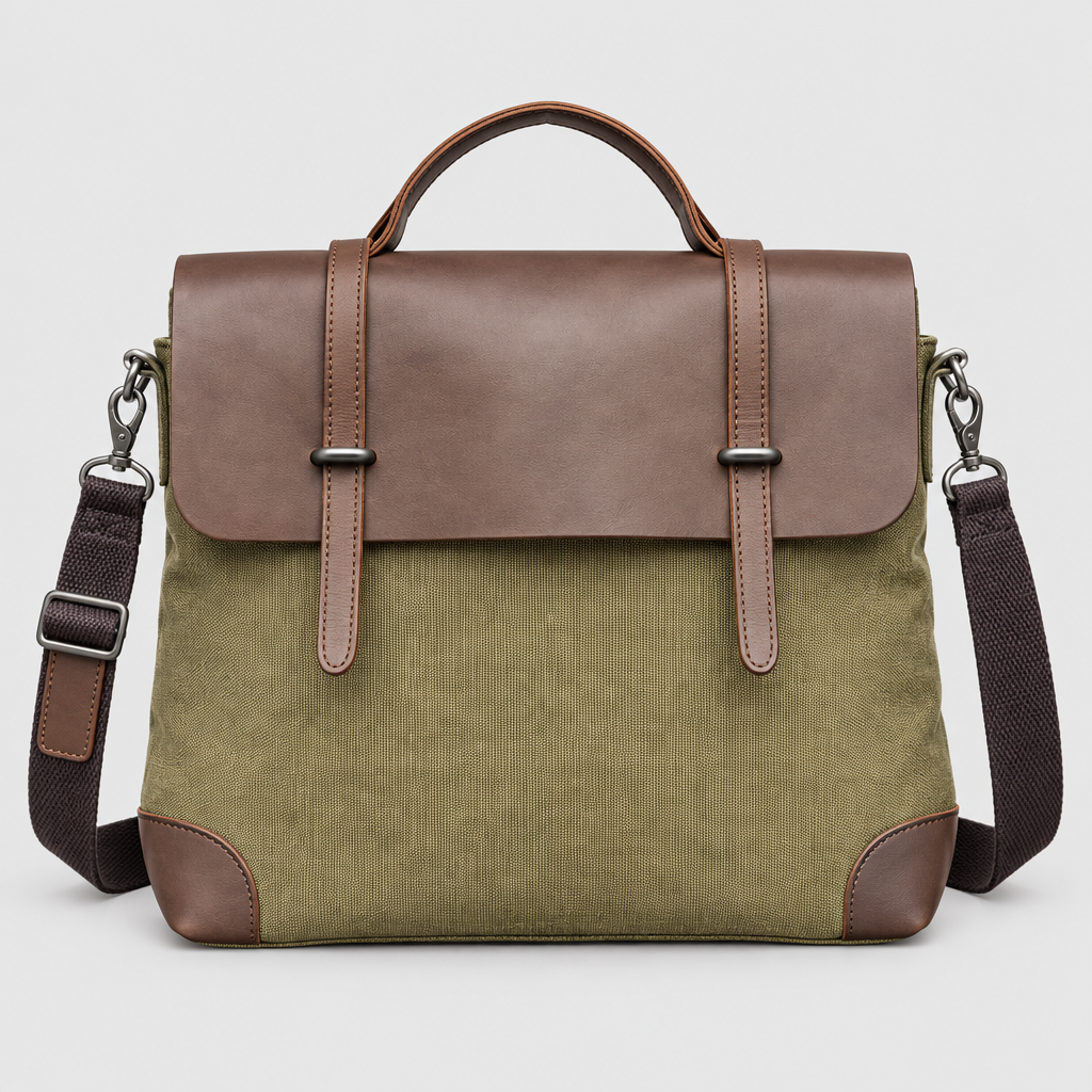 Olive and brown bag product-only image