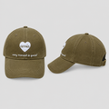 Olive cap ghost shot, front and side view