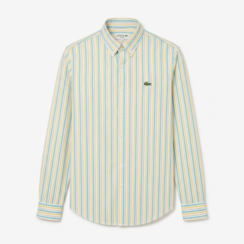Pastel striped shirt catalog preview