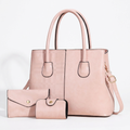 Pink three-piece tote studio preview