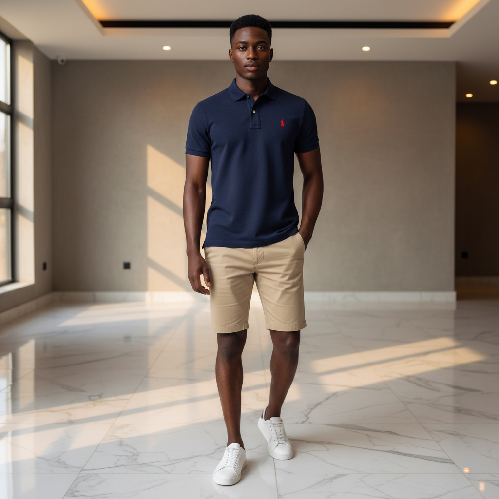 Premium Pique Polo Shirt Navy – New Model