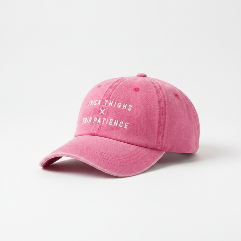 Product Shot – Pink Cap Diagonal View