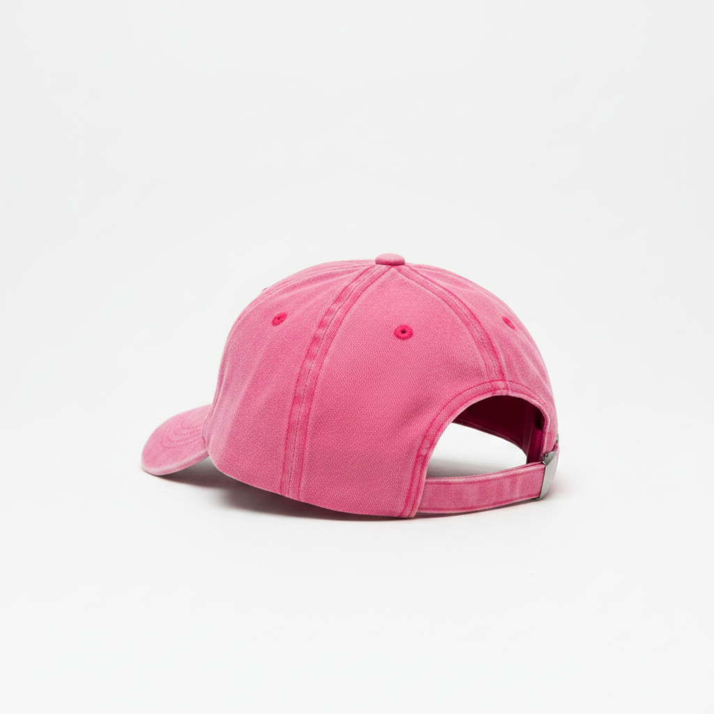 Product Shot – Pink Cap Rear 3/4 View