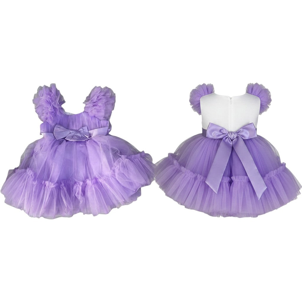 Purple Tulle Ball Gown - Girls