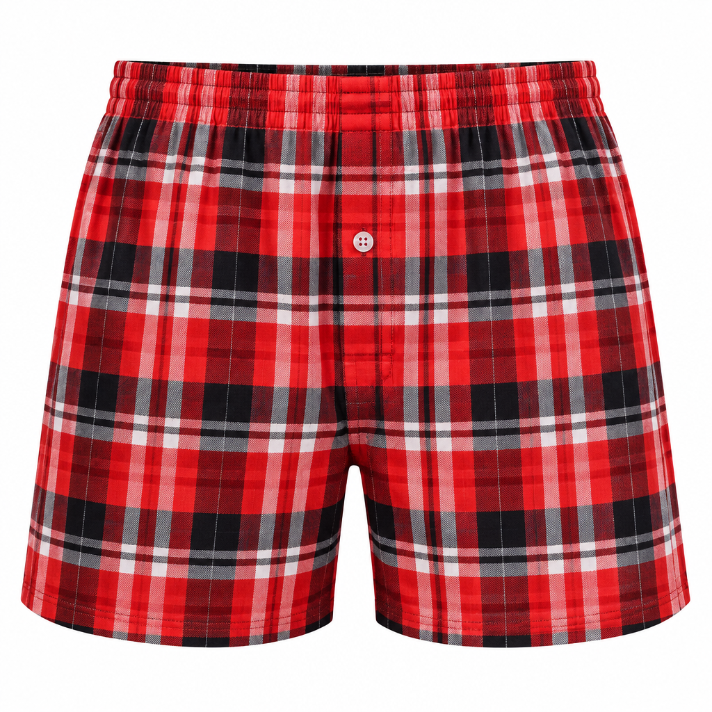 Red & Black Plaid Boxer – Ghost Pack