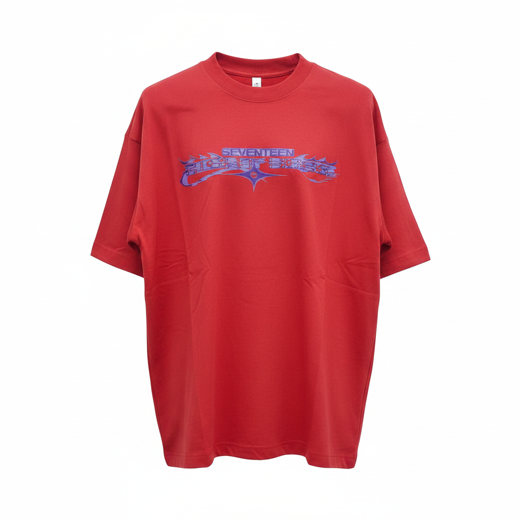 Red Seventeen Graphic Tee - Ghost Mannequin Front
