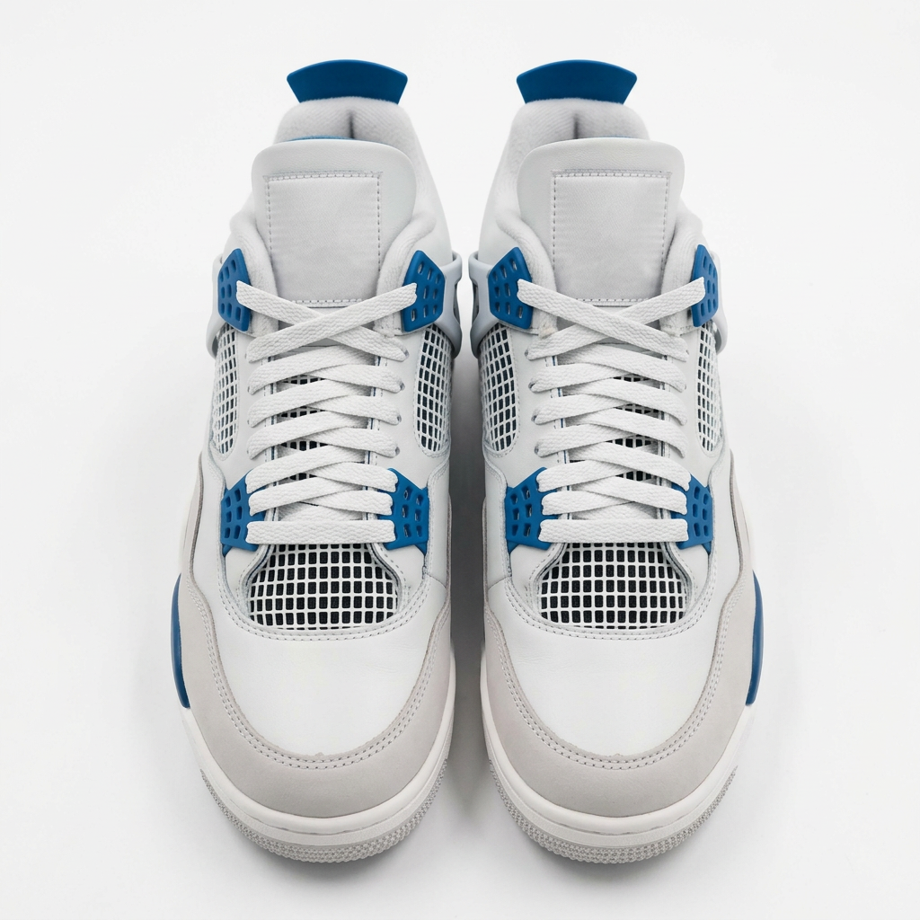 Revised white and blue sneaker catalog preview