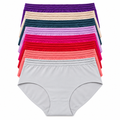 Ruched Waist Midi Briefs – Stacked Pack Shot