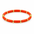 Single Enamel Tube Stretch Bracelet – Catalog