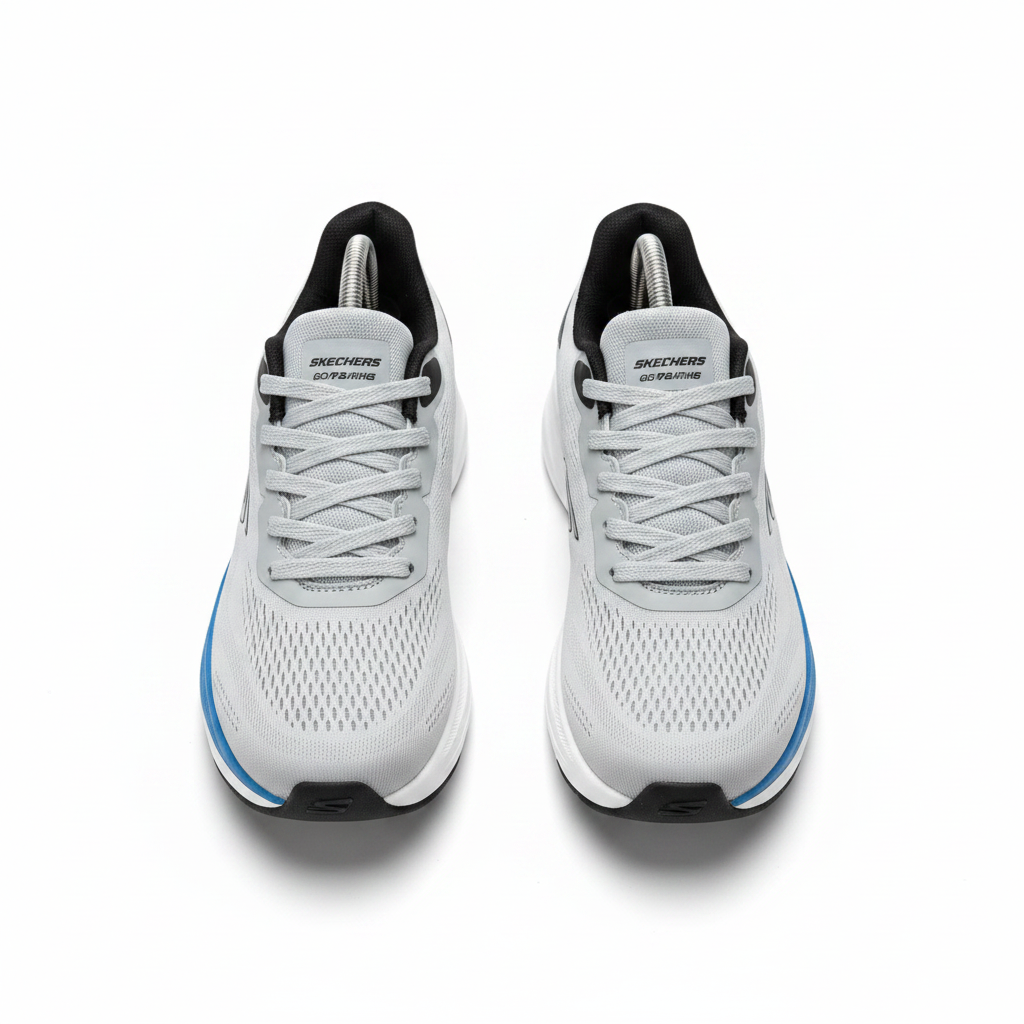 Skechers Go Run Light Grey Royal Blue – Ghost