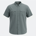 Slate-grey shirt on an upright invisible mannequin