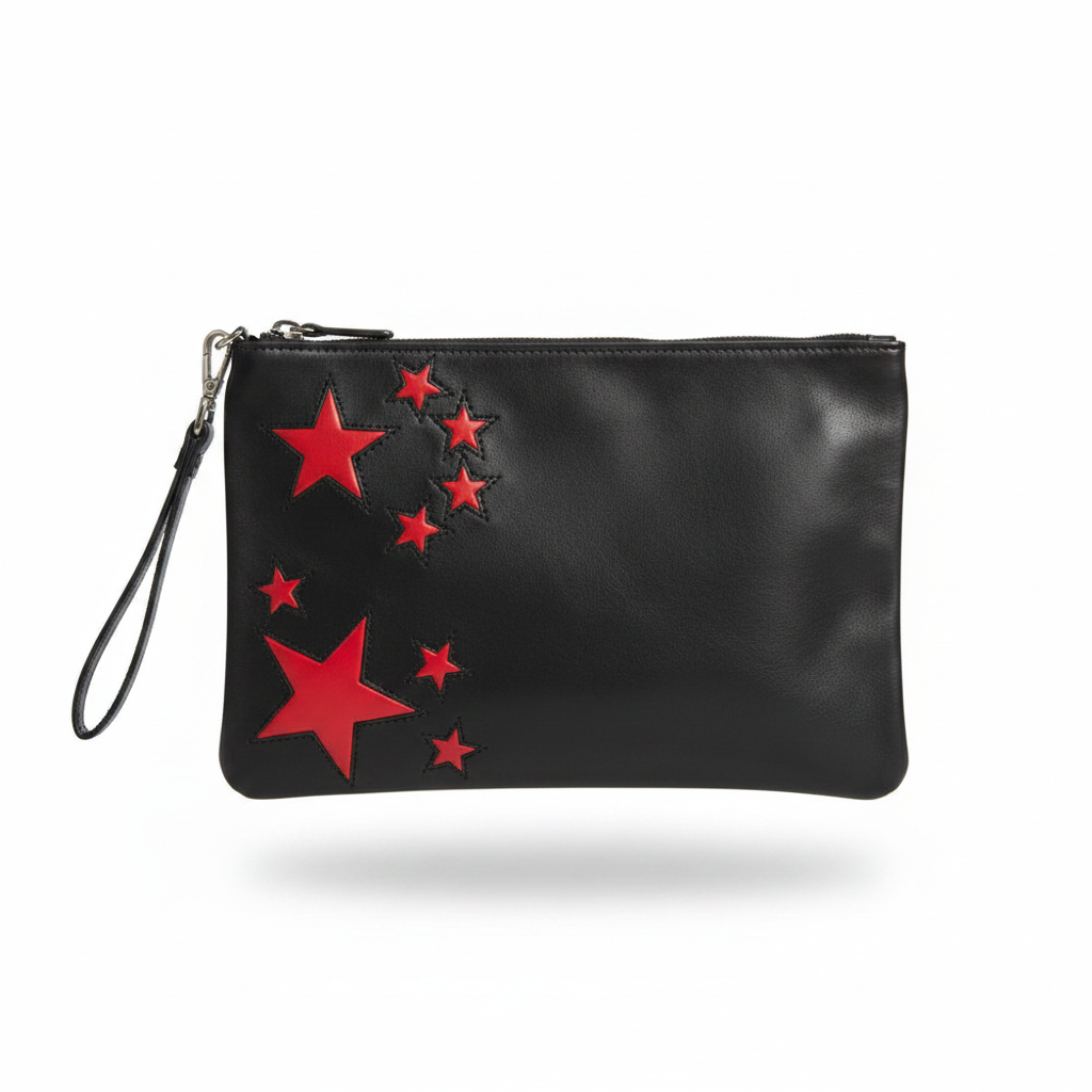 Sobar Black Red Star Men's Clutch – Ghost