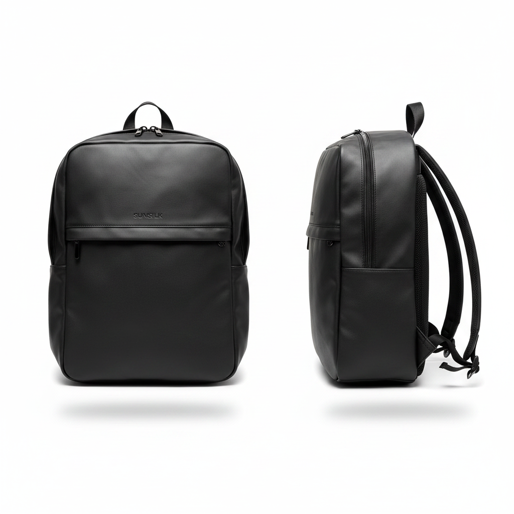 Sobar SUNSILK Black Backpack – Ghost Front & Side