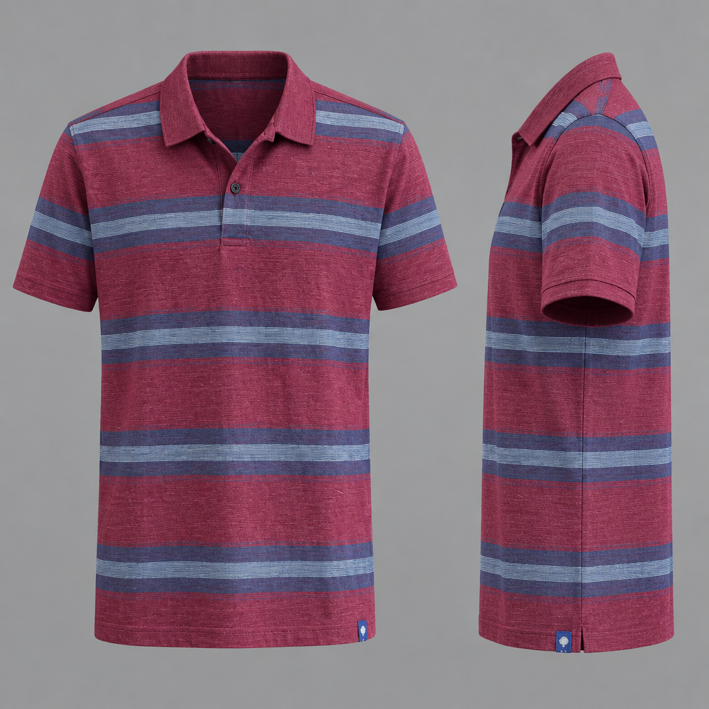 Striped polo mannequin