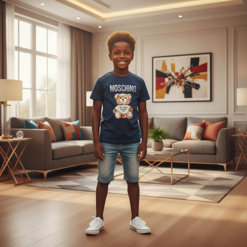 Teddy Bear Graphic Tee - Model