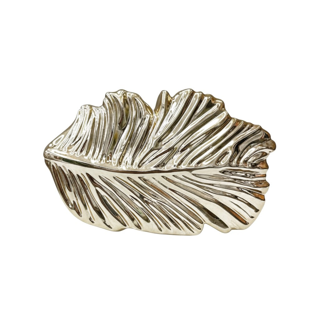 Gold Leaf Metallic Clutch Evening Purse