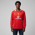 Red Retro Long Sleeve Home Jersey – Vodafone