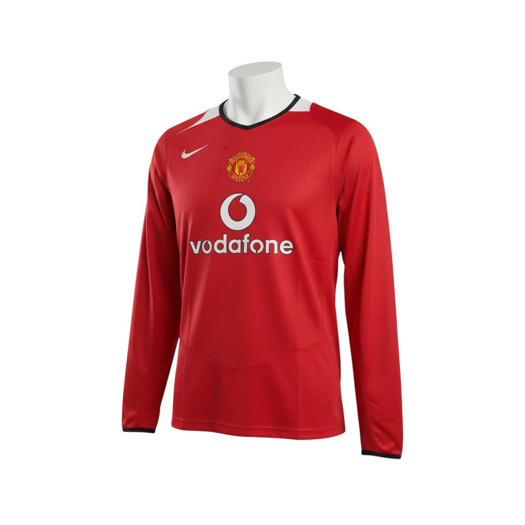 Red Retro Long Sleeve Home Jersey – Vodafone