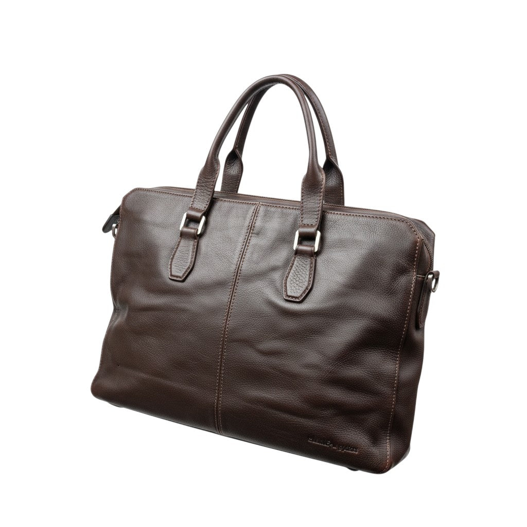 Structured Leather Office Bag