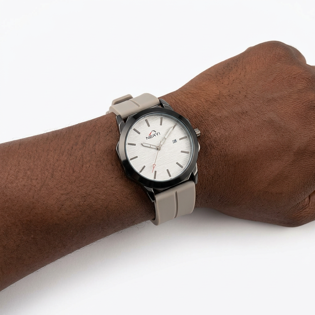 Watch worn on a model’s wrist
