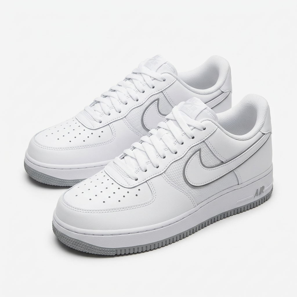 White low-top sneaker ghost preview