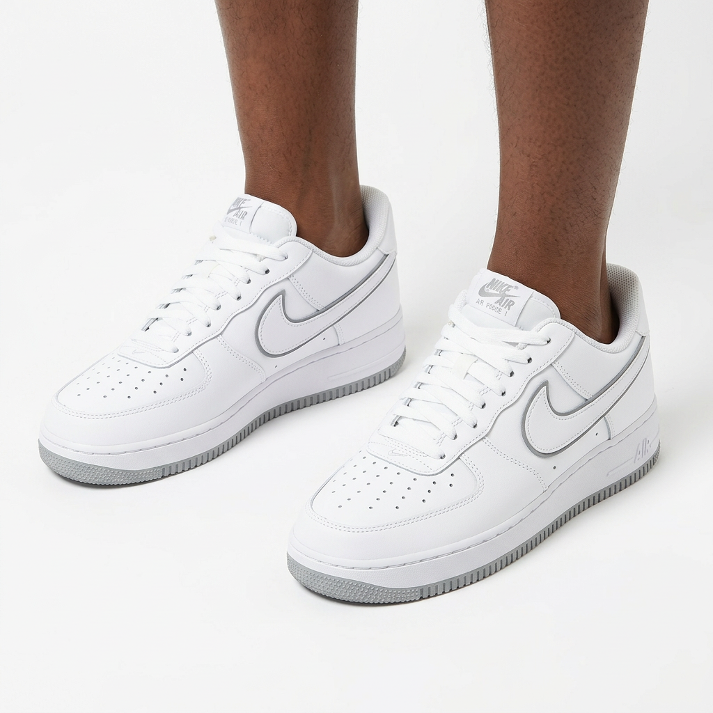 White low-top sneaker model preview