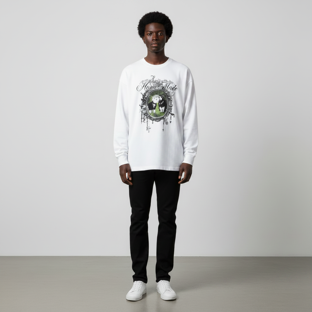 White model shot