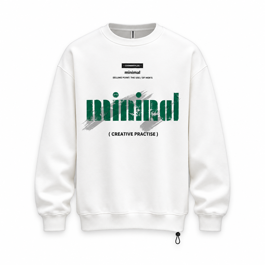 White sweatshirt ghost mannequin