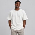 White textured tee model image